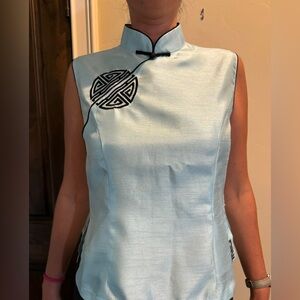Cheongsam silk top